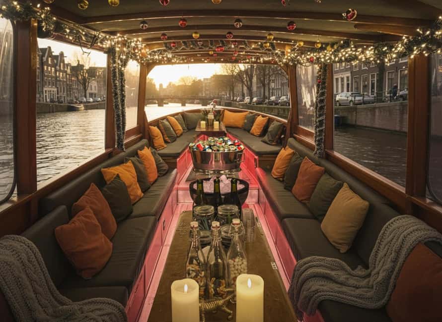 Amsterdam:1.5-Hour Canal Cruise local Guide, Drinks & Snacks - Reguliersgracht, Seven Bridges, and the Magere Brug