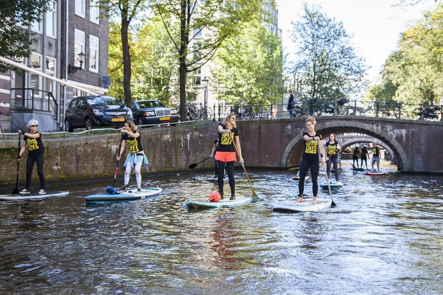 Amsterdam: 2-Hour Stand Up Paddle Board Tour - Starting beside the windmill near Brewery het IJ