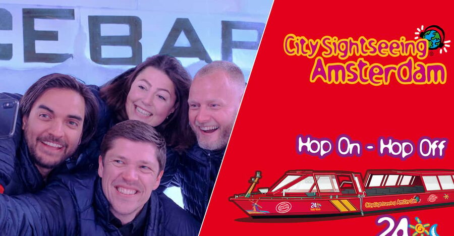 Amsterdam: 24-Hour Hop-On Hop-Off Boat and XtraCold Icebar - Green Line: the route that reaches the Icebar