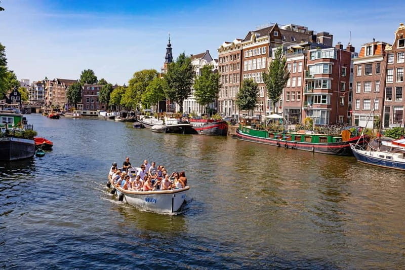 Amsterdam: 75 minute Open Boat Canal Cruise with Live Guide - Across the IJ to A’DAM Lookout and NEMO