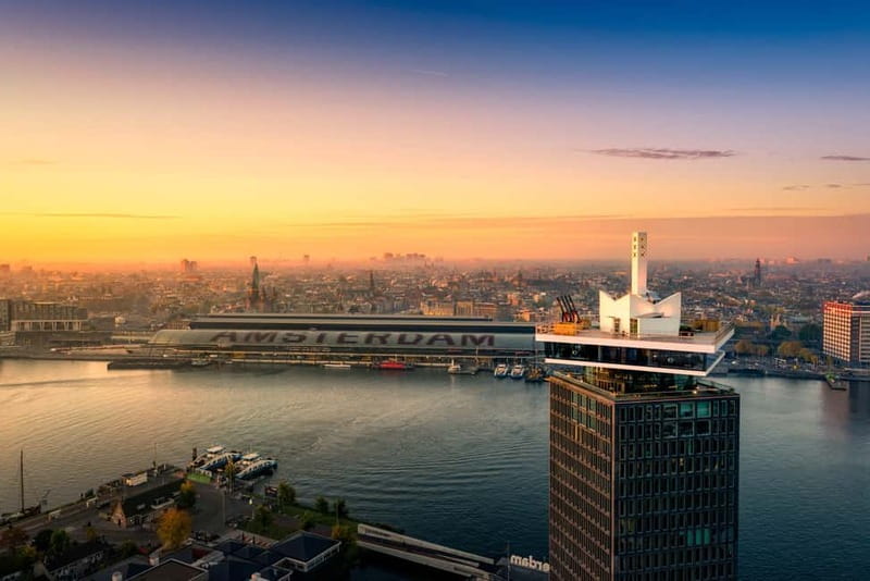 Amsterdam: A'DAM Lookout with Revolving Restaurant Moon - A’DAM Tower gives Amsterdam a useful new angle