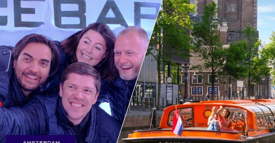 Amsterdam: Canal Cruise and Entrance to Xtracold Icebar - What you see from the canal