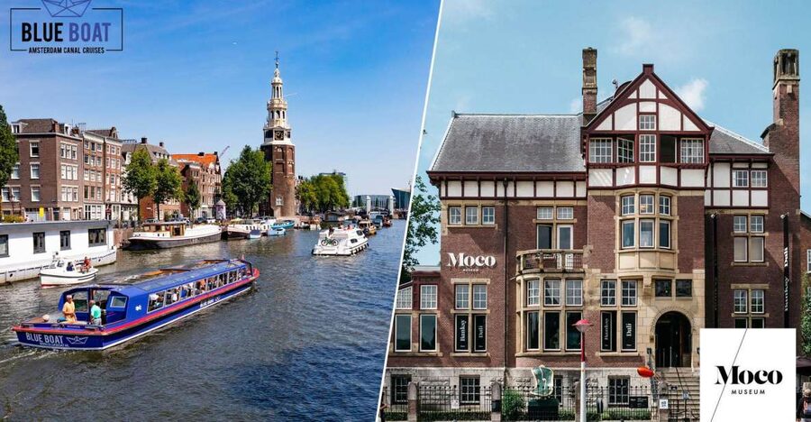 Amsterdam: Canal Cruise and Moco Museum Combined Ticket - Westerkerk, Prinsengracht, and the classic canal view
