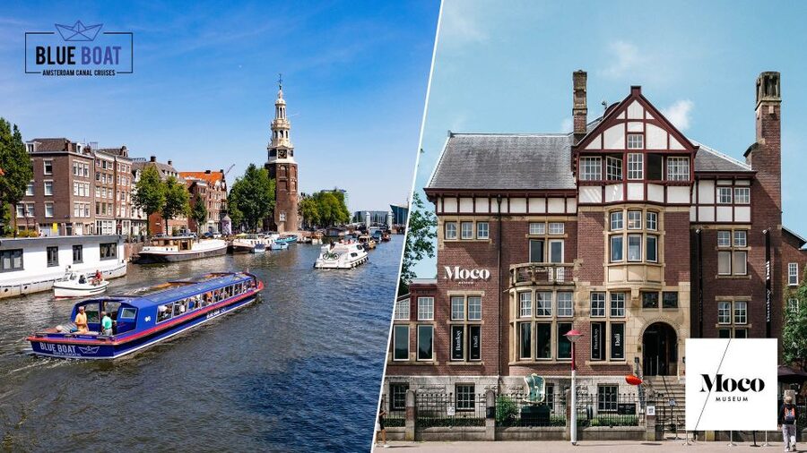 Amsterdam: Canal Cruise and Moco Museum Combined Ticket - The IJ River, A’DAM Lookout, and NEMO