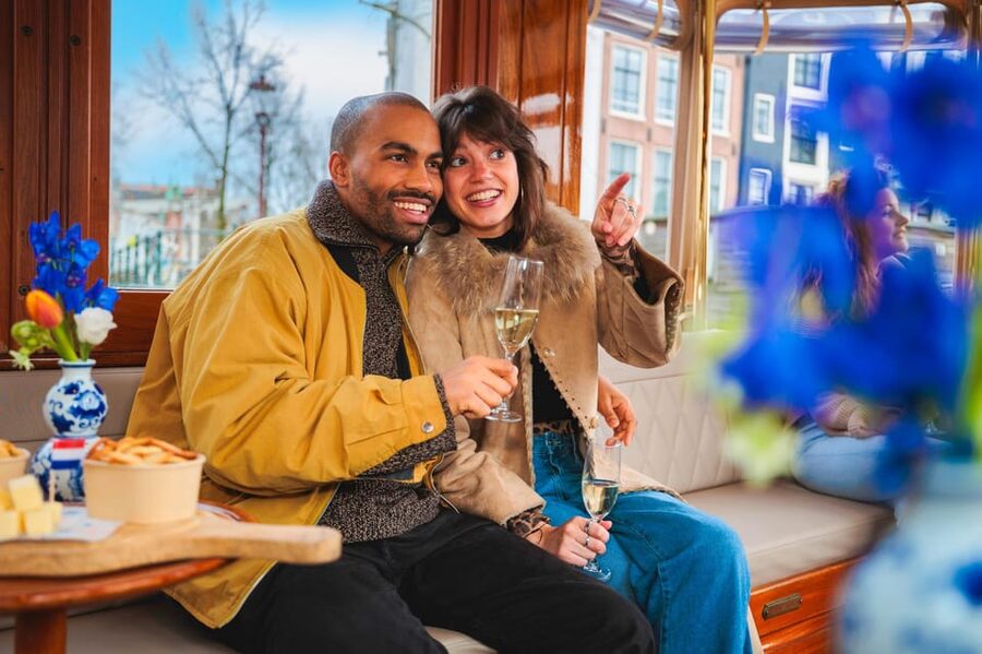 Amsterdam: Canal Cruise with Bubbles & Bites - The Skinny Bridge and the Amstel River