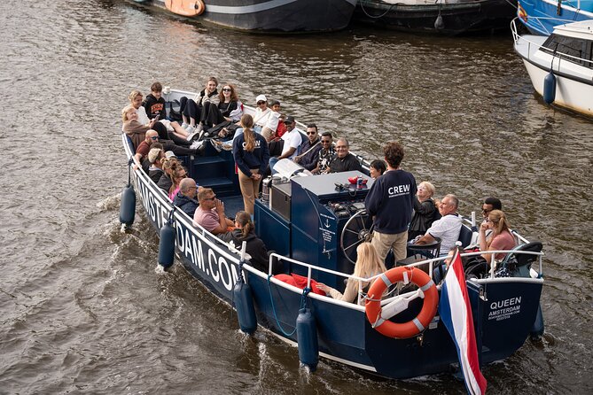Amsterdam Canal Cruise with Live guide & Two drinks - Central St. - Meeting at Stationsplein 24