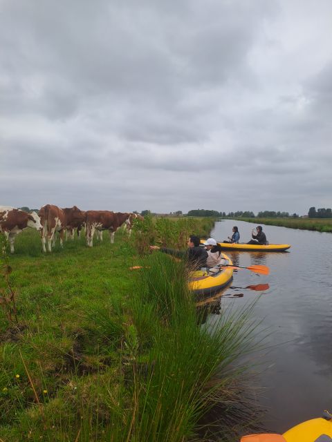 Amsterdam: Countryside Bike and Kayak Guided Tour - The one-hour ride to d’Admiraal Windmill