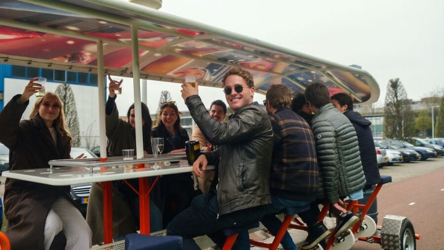 Amsterdam: Dutch Beer Bike Blast Tour with Onboard Bar - Starting at Rhoneweg 1 in Sloterdijk