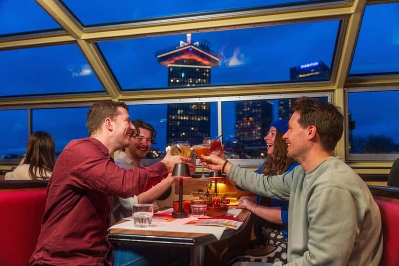Amsterdam: Evening Cocktail Cruise along the canals - Cocktails, Mocktails, Wine, and Snacks