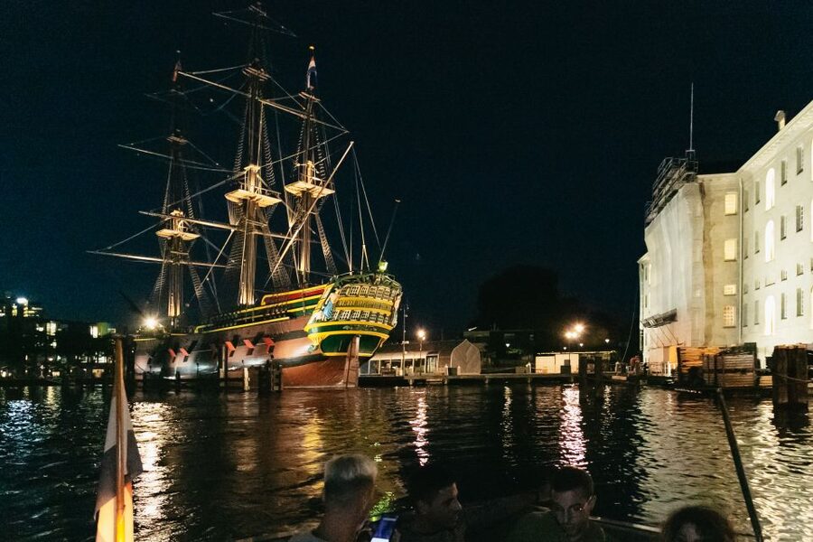 Amsterdam: Evening Cruise with Optional Wine and Snacks - The Maritime Museum and the Amstel