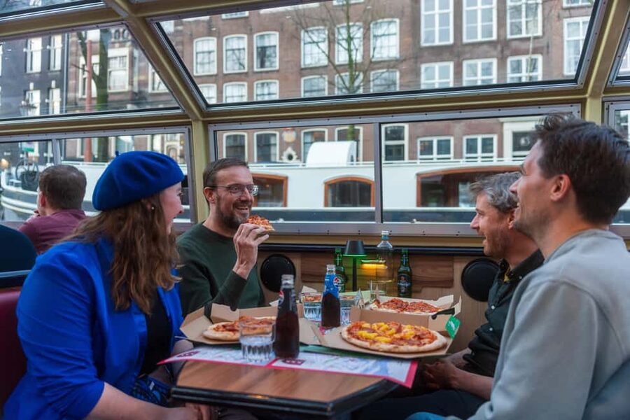 Amsterdam: Evening Pizza Cruise Along the Canals - The Magere Brug and Amsterdam’s evening mood