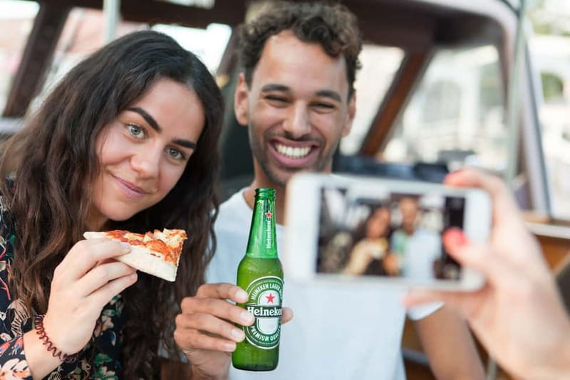 Amsterdam: Evening Pizza Cruise Along the Canals - NEMO and the return to Damrak