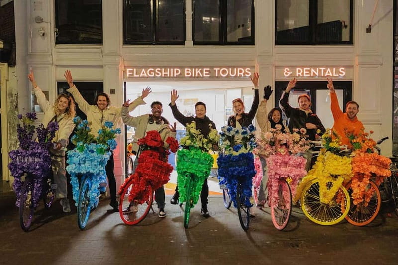 Amsterdam: Explore Canals, Guided Tour on Flower Bikes - Nine Streets and the central canal views