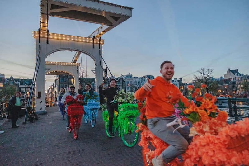 Amsterdam: Explore Canals, Guided Tour on Flower Bikes - What the $27 price gets you
