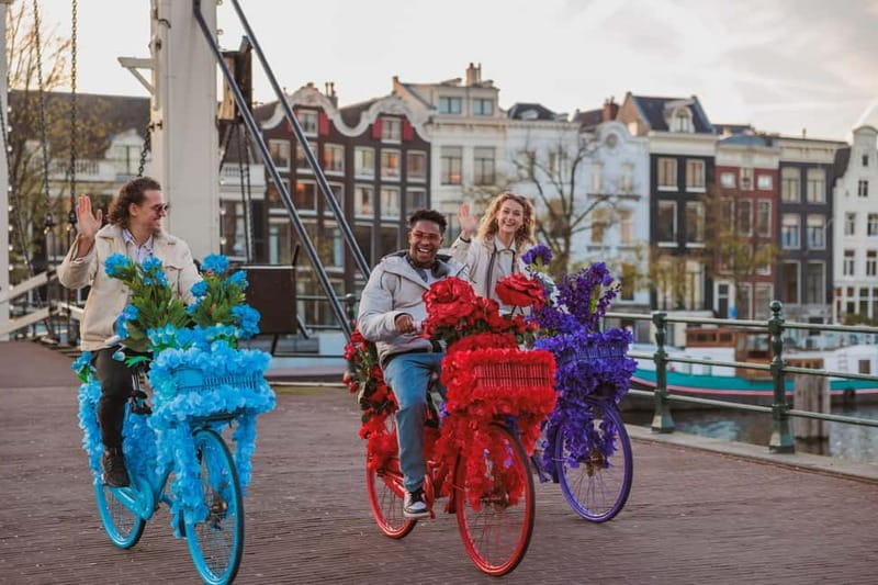Amsterdam: Explore Canals, Guided Tour on Flower Bikes - Starting near Central Station