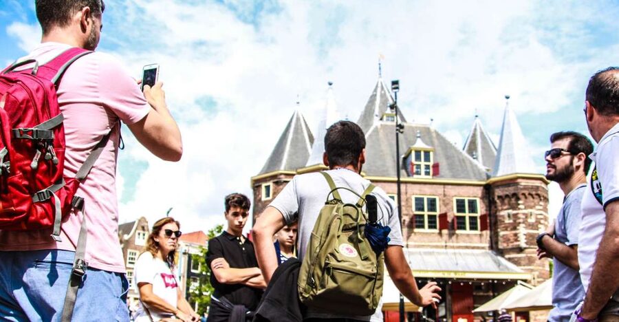 Amsterdam full day: Walking, Biking & Cruising with Lunch - Starting at Beursplein with Amsterdam at your feet