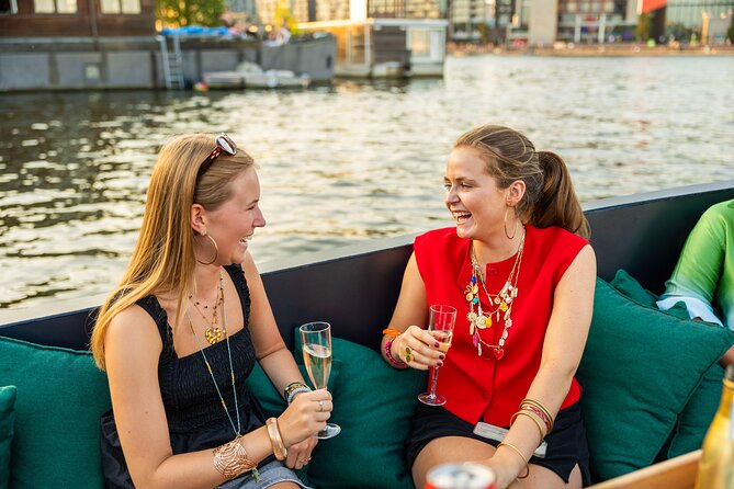 Amsterdam: Guided Open Boat Canal Cruise Unlimited Drinks Option - The canal belt and the Seven Bridges
