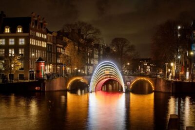 Light Festival Boat Tour with Warm Drinks
