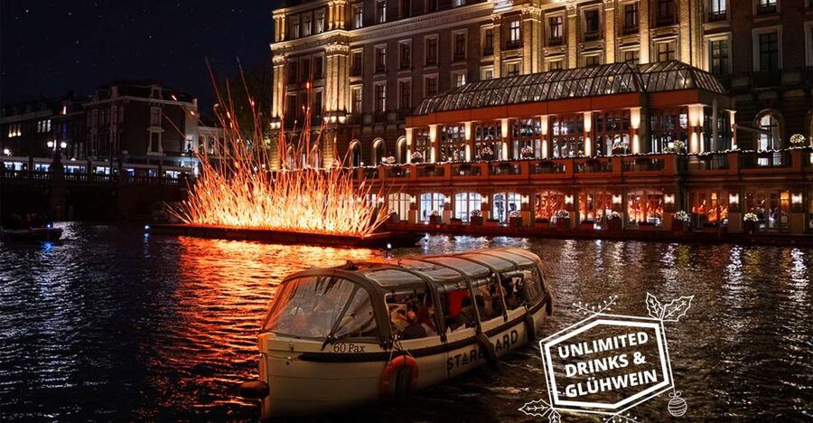 Amsterdam: Light Festival Boat with Unlimited Drinks Option - The Starboard Dock: arrive early and dress for the water