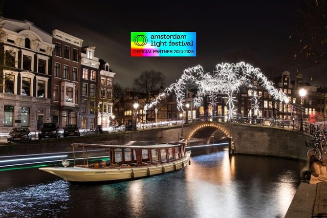 Amsterdam Light Festival: Cruise Unlimited Drinks & Bite option - Timing, meeting point, and boarding advice
