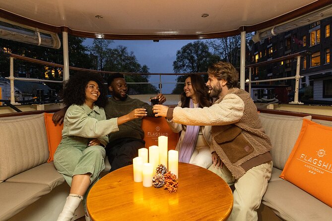 Amsterdam Light Festival: Heated Cruise with Hot Drinks & Bite - Following the light artworks from the canal