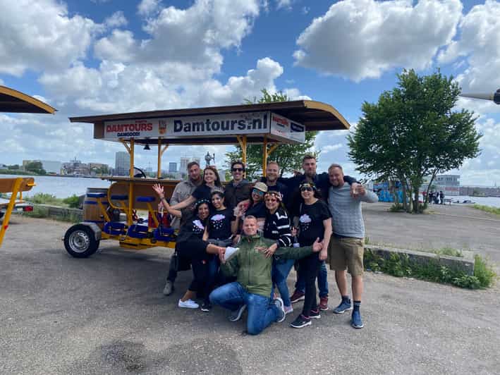 Amsterdam: Party Bike Tour with Beer - A party bike, not a canal sightseeing tour