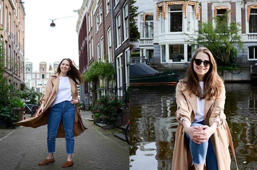 Amsterdam: Private Photoshoot in iconic locations - Posing guidance for people who dislike posing