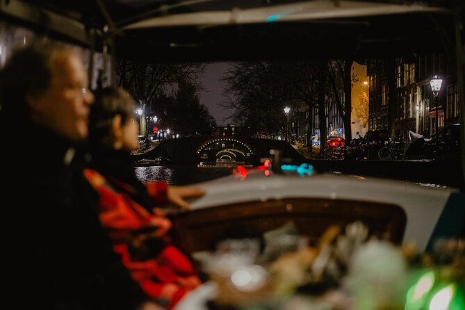 Amsterdam: Private Romantic Evening Canal Cruise + Bubbles/Snacks - Music, stories, and the human touch