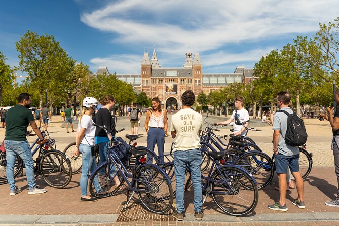 Amsterdam Small-Group Bike Tour With Canal Cruise, Drinks, Cheese - Museumplein and Vondelpark