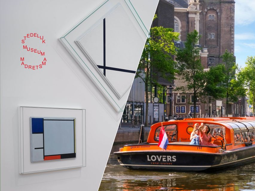 Amsterdam: Stedelijk Museum and 1-Hour Canal Cruise - Boarding the one-hour Lovers canal cruise