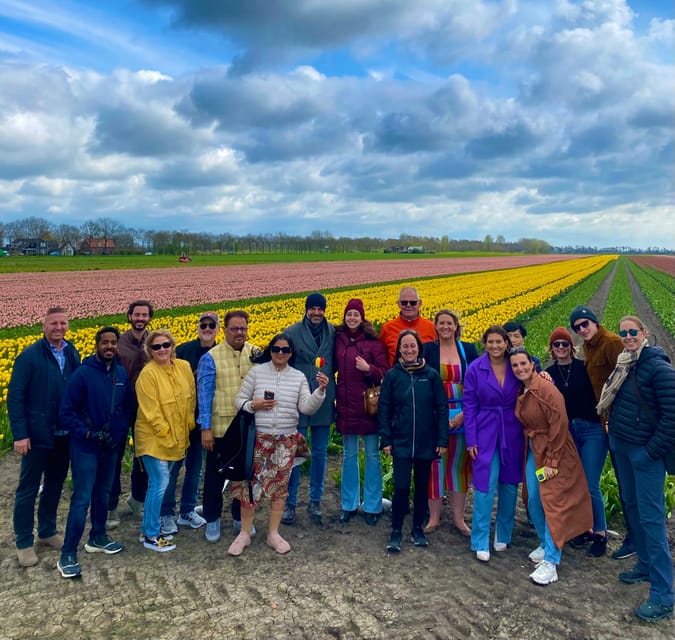 Amsterdam: Tulip Fields Day Tour with Lunch & Windmill - Three fields, three chances to see the season