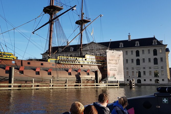 Classic Salonboat Tour in Amsterdam Including Cheese and Wine - What the one-hour route shows you