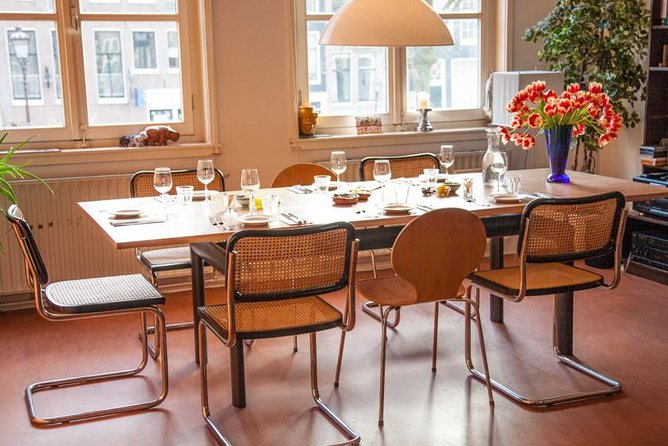 French Bistro-Style Dinner Overlooking Amsterdam's Canals - The canal view and the former restaurant setting