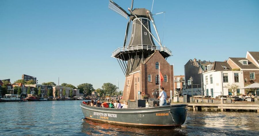 Haarlem Private Canal Tour with Bites and Unlimited Drinks - Haarlem from the water, snacks in hand