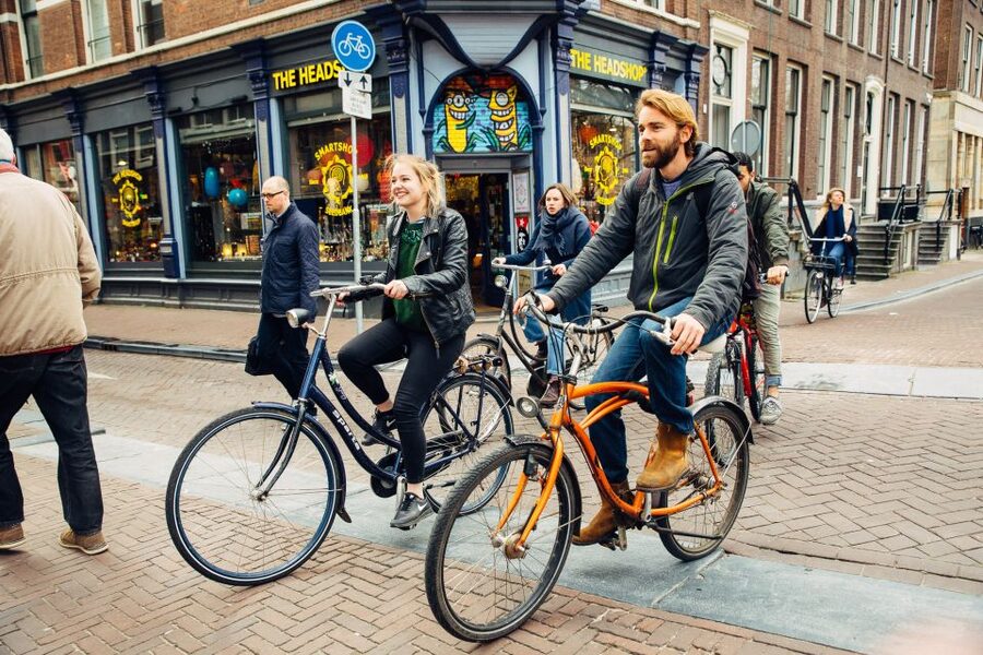 Private Amsterdam Bike Tour with a Local - Crossing the Skinny Bridge