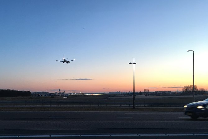 Private departure transfer from Amsterdam to Schiphol Airport (AMS) - Inside the vehicle: WiFi, water, and room for ordinary luggage