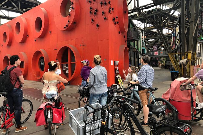 Private Guided Tour of Contemporary Amsterdam Noord by Bike - A hotel inside a construction crane