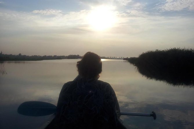 Small-Group Guided Sunset Canoe Tour in Waterland with Dinner - A picnic dinner beside the water