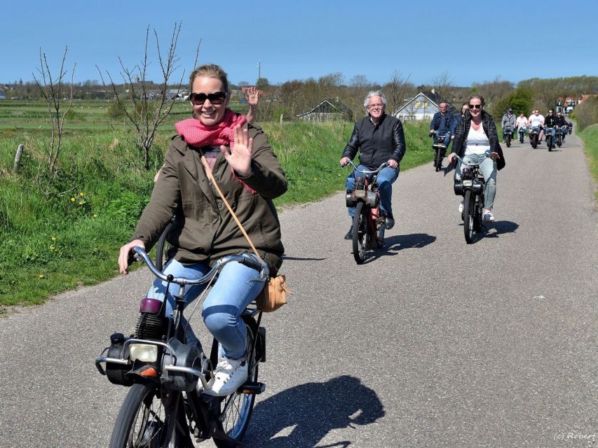 Texel: Solex Moped Rental - Open roads, dunes, and village scenery